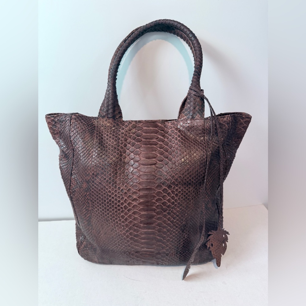 Byron Brown Payton Snake Print Hobo Bag